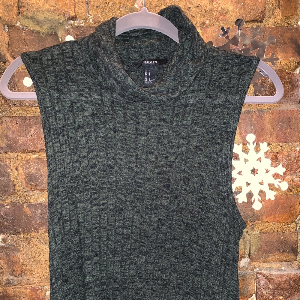 Dark Green Turtle Neck Dress 💚